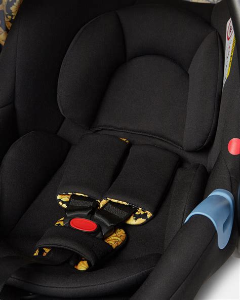 Barocco Baby Car Seat Black,Print 